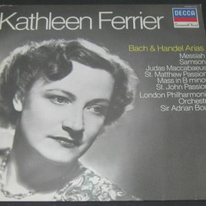 Kathleen Ferrier / Boult – Bach And Handel Arias DECCA lp EX