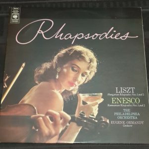 Lisz  / Enesco  – Hungarian / Rumanian  Rhapsody CBS 72289   lp EX