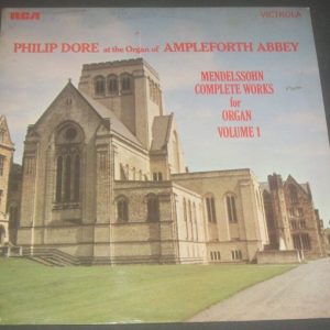 MENDELSSOHN – COMPLETE ORGAN WORKS PHILIP DORE  RCA VICS 1571 LP EX
