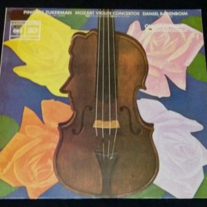 MOZART Violin Concertos No. 1 / 3 Zukerman , Barenboim CBS SQ 73214 LP EX