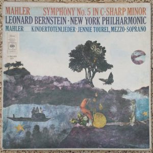 Mahler Symphony No. 5 Bernstein Jennie Tourel CBS ‎ 72182/3 2 lp Box EX