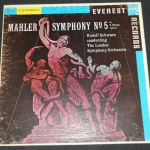 Mahler Symphony No. 5 Rudolf Schwarz EVEREST SDBR 3014-2 2 LP Box ex