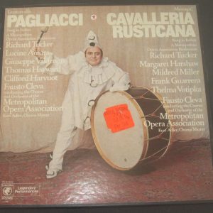 Mascagni Cavalleria Rusticana Leoncavallo Pagliacci  Cleva Tucker Odyssey 3 LP