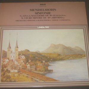 Mendelssohn Symphony No. 4 “Italian” & No. 5 COMISSIONA RCA GL 32616 LP EX