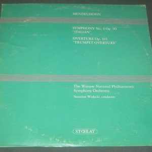 Mendelssohn Symphony No. 4 / Overture Wislocki Stolat SZM 0111 LP EX