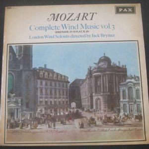 Mozart Complete Wind Music Vol. 3 / Jack Brymer London PAX IST 534 lp 50’s