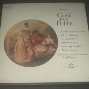 Mozart Cosi fan Tutte Bohm Schwarzkopf Ludwig EMI Angel Gold 4 LP Box