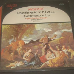 Mozart – Divertimenti K  287 & K 138 David Blum  Vanguard VCS-10082 lp 1970 EX