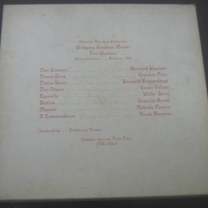 Mozart ‎– Don Giovanni Schwarzkopf , Karajan HRE 274-3 3 LP Box USA EX