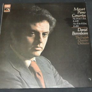 Mozart – Piano Concertos Nos 14 , 15 Daniel Barenboim HMV EMI ASD 2434‎ LP EX
