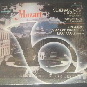 Mozart Serenade No. 9 Symphony No. 28 Rudolf Decca Gold LABEL DL 710129 LP EX