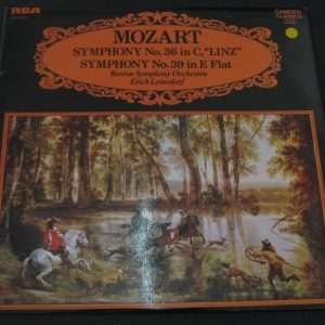 Mozart – Symphonies 26 & 39    Erich Leinsdorf  RCA CCV 5050 lp EX