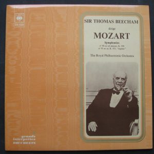 Mozart –  Symphonies 40 / 41   RPO Beecham CBS lp Gatefold  RARE
