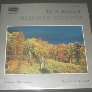 Mozart  Symphony No. 25,26,27,28 Leinsdorf   Westminster pwn 301 LP EX