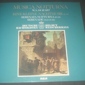 Musica notturna  Mozart Eine kleine nachtmusik Winschermann  RCA  RL 30463 LP EX