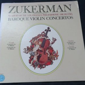 Nardini – Vivaldi – Leclair ‎- Baroque Violin Concertos  Zukerman Columbia LP EX