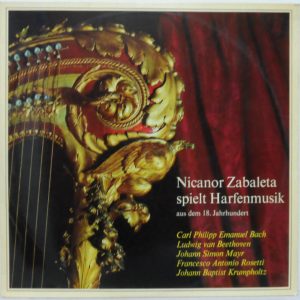 Nicanor Zabaleta – 18th Century Harp Music LP Bach Beethoven Mayer Concert Hall