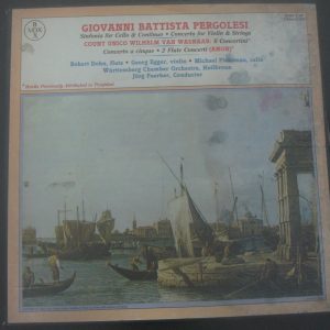 PERGOLESI: Sinfonia for Cello & Continuo Etc. Jorg Faerber Vox SVBX 5154 3 LP