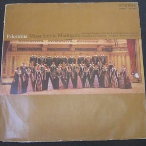 Palestrina – Missa brevis & Madrigale  MADRIGAL CHOR BUKAREST  ETERNA 826198 lp