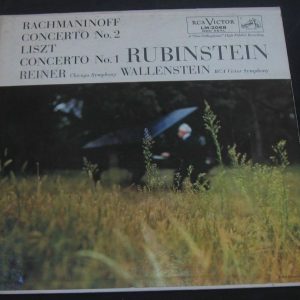 RUBINSTEIN – Rachmaninoff / Liszt , Reiner / Wallenstein RCA LM 2068 lp