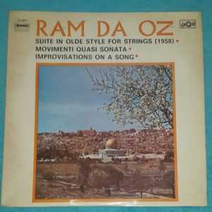 Ram Da Oz – Chamber Piano Works  Israeli Classical music LP EX Rare !