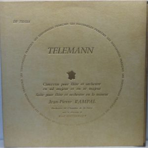 Rampal / Chambre de la Sarre / Ristenpart TELEMANN – Concertos for Flute / Suite