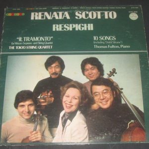 Renata Scotto / Tokyo String Quartet / Fulton – Respighi Vox  9039 lp DIGITAL
