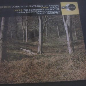 Rossini La Boutique Fantasque Ravel Bolero Dukas Ansermet Decca ECS 529 lp