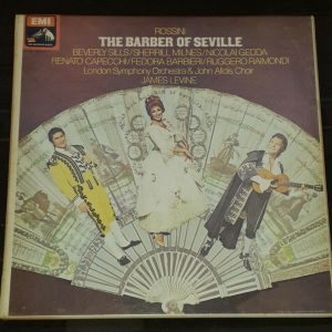 Rossini – The Barber Of Seville Sills  Gedda  Levine HMV SLS 985 3 lp Box