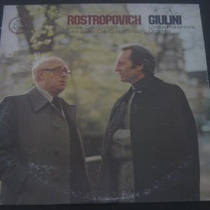 Rostropovitch / Giulini . Dvorak , Saint-Saens ?Cello Concertos Angel 37457 LP
