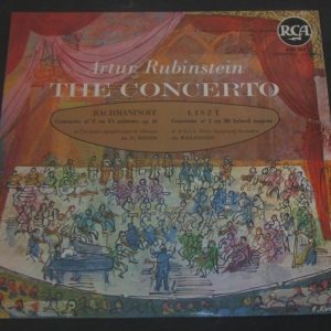 Rubinstein / Reiner / Wallenstein – Rachmaninoff / Liszt Concerto RCA lp 50’s
