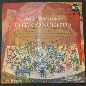 Rubinstein / Reiner / Wallenstein – Rachmaninoff / Liszt Concerto RCA lp 50’s
