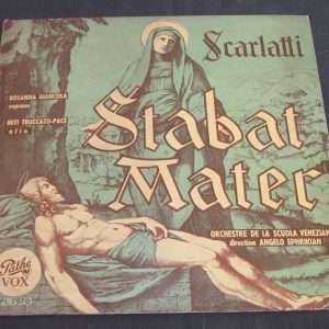 SCARLATTI – Stabat Mater ,  Ephrikian . Pathe VOX pl 7970 lp 50’s RARE !