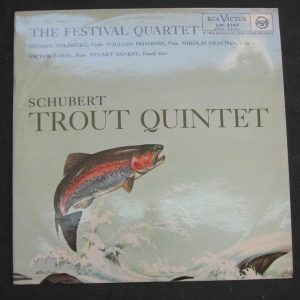 SCHUBERT Trout Quintet Goldberg Primrose Graudan Babin Sankey RCA ED1 lp israel