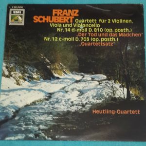 Schubert – Heutling Quartett : Violin & Cello Quartets HMV 1C 053-29 292 LP EX
