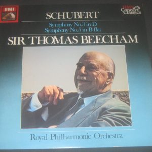 Schubert Symphonies 3 & 5 Thomas Beecham HMV EMI SXLP 30204 UK LP EX