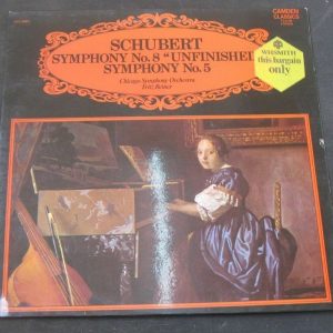 Schubert Symphony No. 8 “Unfinished” /  No. 5  Reiner RCA ?– CCV 5001 lp EX