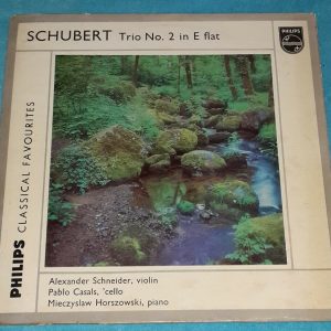 Schubert Trio No.2 Casals Schneider Horszowski Philips GBL 5602 LP