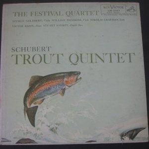 Schubert ‎– Trout Quintet The Festival Quartet  & Stuart Sankey RCA LM 2147 lp