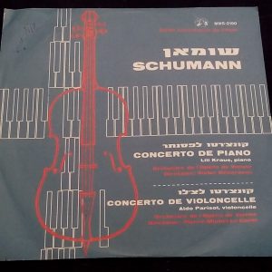Schumann Piano / Cello Concertos Kraus / Parisot ‎MMS 2190 LP EX ED1