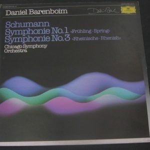 Schumann Symphonies Nos. 1 & 3 Daniel Barenboim DGG 2543504-10 lp