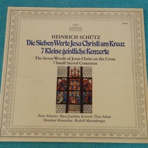 Schutz – 7 small spiritual concerts , 7 words of Jesus Mauersberger Archiv LP