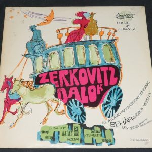 Songs By Bela Zerkovitz Qualiton ‎– LPX 16561 Hungary lp EX