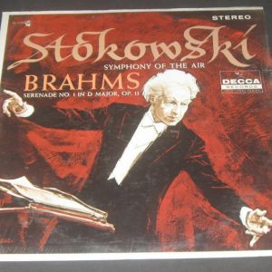 Stokowski – Brahms : Serenade no 1 in D major DECCA DL 710031 Gold label lp EX