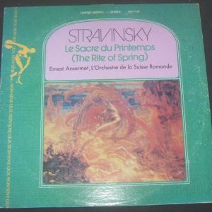 Stravinsky – Le Sacre Du Printemps / Ansermet Sine Qua Non SQN 7729 lp EX
