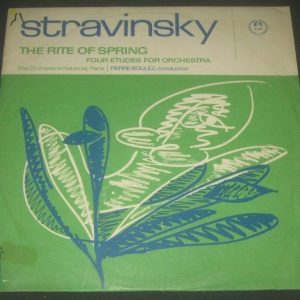 Stravinsky – The Rite of Spring / 4 Etudes for Orchestra Boulez MMS 2324 lp