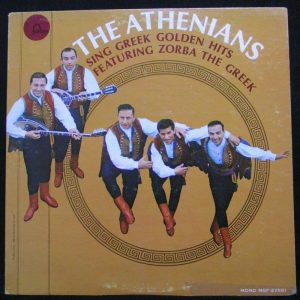 THE ATHENIANS – Sing Greek Golden Hits Zorba The Greek LP world music FONTANA