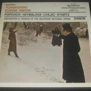 Tchaikovsky – Eugene Onegin Danon Popovich Heybalova Cvejic Richmond 3 lp Box EX