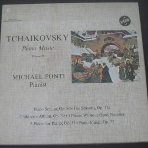 Tchaikovsky Piano Music Vol. 2 Michael Ponti  Vox SVBX 5459 3 LP Box