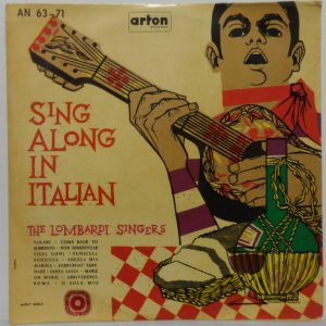 The Lombardi Singers – Sing Along in Italian LP Rare Israel Press Enrico Viero